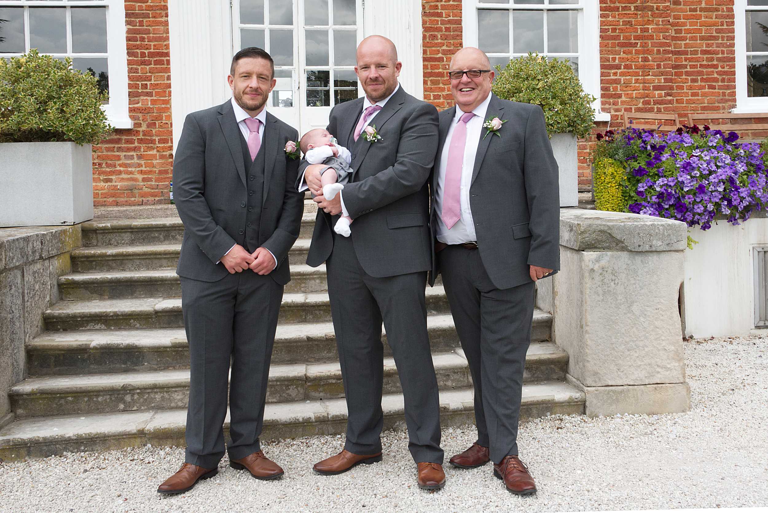 three generations wedding photo