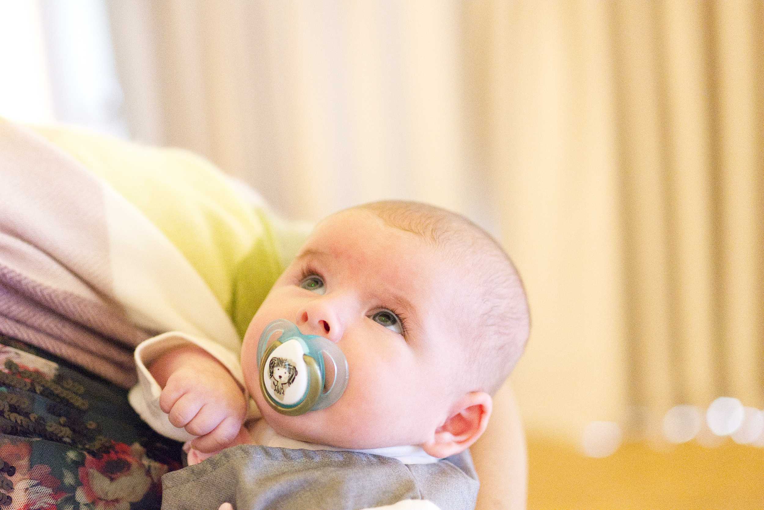 cute baby at wedding