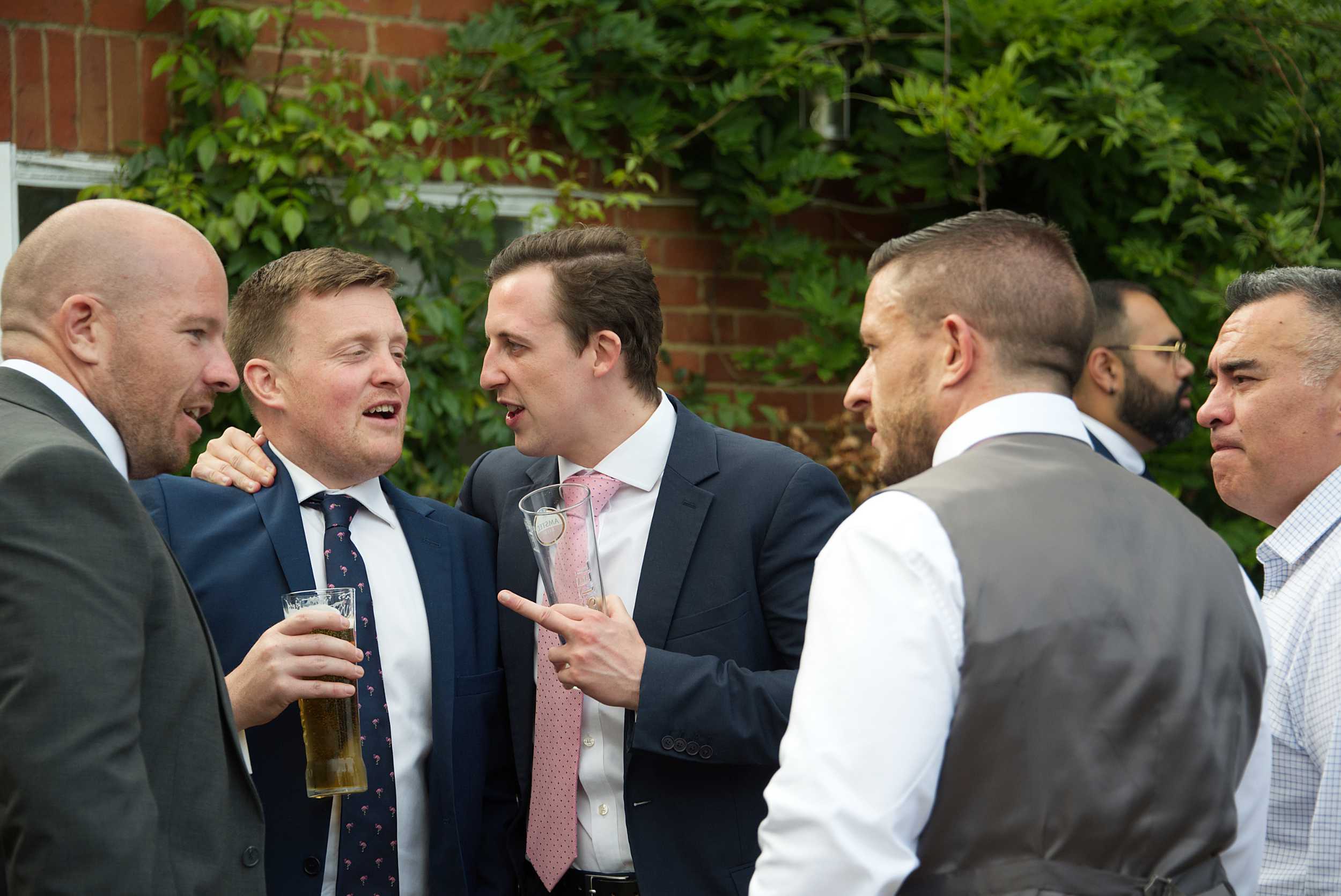 manhug for the groom natural wedding photography stoke place